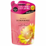 Kracie KR 70073 Бальзам-ополаскиватель для волос Himawari Oil Premium EX ж восстанавливающий блеск для поврежденных волос 360ml сменная упаковка