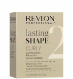 Revlon Professional LASTING SHAPE CURLY CURLY LOTION SENSITIZED HAIR 2 СОСТАВ ДЛЯ ЗАВИВКИ ДЛЯ окрашенных И ОСВЕТЛЕННЫХ ВОЛОС (Набор 3х100мл) 300мл 7222603000
