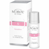 Norel Sensitive Facial serum for couperose skin Гелевая сыворотка для кожи с симптомами розацеа и купероза 30мл