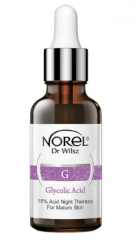 Norel 15% Acid Night therapy for mature skin нічна сиворотка з гліколевою, молочною та фітиновою кислотою 30 мл