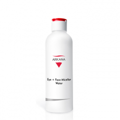 Arkana Eye + Face Micellar Water міцелярна вода для зняття макіяжу з обличчя та очей з амінокислотами 200 ml