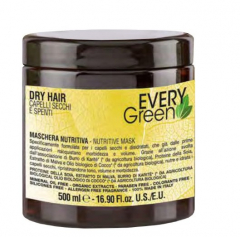 Every green сухе волосся Маска з екстрактом сої, мигдалю, олії та кокосової олії Dry Hair Mask