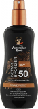 Australian Gold SPF 50 Spray Gel bronzer 237ml Водостійкий легкий Спрей-Гель з бронзатором для засмаги на сонці
