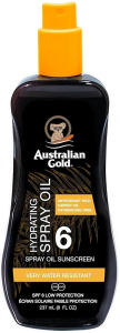 Australian Gold SPF 6 Spray Oil With carrot Спрей з морквяною олією для засмаги на сонці 237ml