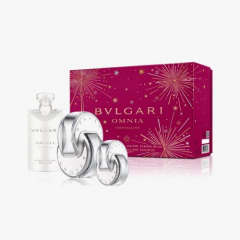 Bvlgari Omnia Crystalline set (туалетна вода 65 ml + туалетна вода 15 ml + 75 ml лосьйон для тіла)