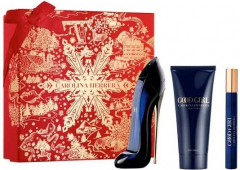 CAROLINA HERRERA GOOD GIRL set (парфумована вода 80 ml + парфумована вода 10 ml +100 ml лосьйон для тіла)