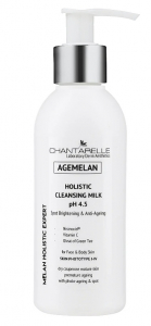 Chantarelle Agemelan Holistic Cleansing Milk pH 4.5 молочко для шкіри 1-4 фототипу, ефектиу NISINOXID, освітлюючий комплекс L-аскорбінової кислоти з алантоїном 200ml