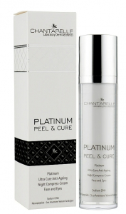 Chantarelle Platinum Ultra Cure Anti-Ageing Night Compress-Cream Face and Eyes відновлюючий і заспокійливий крем для обличчя та шкіри навколо очей 50ml
