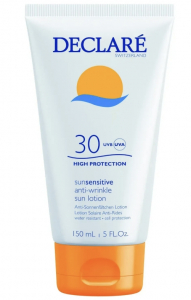 Declare Сонцезахисний лосьйон проти старіння шкіри з SPF 30 Anti-Wrinkle Sun Protection Lotion Сонцезахисне молочко підходить для світлої та ніжної шкіри 150мл