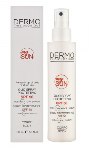 Dermophisiologique MySun Spray Protection Oil SPF 50 Body Сонцезахисний олійний спрей для тіла з високим ступенем захисту шкіри SPF 50150мл