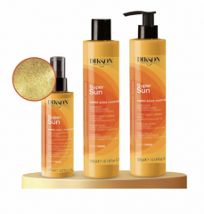 Dikson Гіперзволожуючий набір HYPER-MOISTURISING SuperSun DiksoPrime: шампунь 300+маска 300мл+спрей 150мл+косметичка