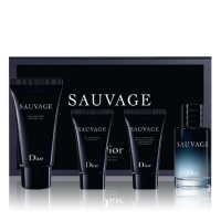 Dior Sauvage set (туалетна вода 10 ml +20 ml гель для душу+5 ml shaving gel+5 ml moisturizer for face)