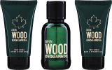 DSquared2 Wood Green pour Homme (50ml туалетна вода + 50ml Shower gel + 50ml after shaving)