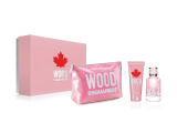 Dsquared2 Wood Pour Femme set (туалетна вода 100 мл + лосьйон для тіла 100 мл + косметичка)