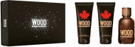 Dsquared2 Wood Pour Homme (туалетна вода 100ml+гель для душу 100ml+бальзам після гоління 100ml)