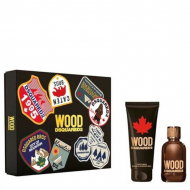 Dsquared2 Wood Pour Homme set Парфумерний набір для чоловіків (туалетна Вода 100 мл + 150 мл Гель для душу)