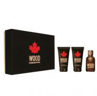 Dsquared2 Wood Pour Homme set Парфумерний набір для чоловіків (туалетна Вода 50 мл +лосьйон після гоління 50 мл +Гель для душу 50 мл)