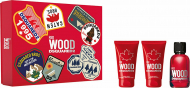 Dsquared2 Wood Red Pour Femme set Парфумований набір для жінок (туалетна Вода 50 мл + 50 мл Гель для душу + 50 мл лосьйон для тіла)