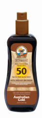 Australian Gold SPF 50 Spray Gel bronzer 237ml Водостійкий легкий Спрей-Гель з бронзатором для засмаги на сонці