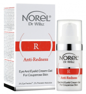 Norel Eye and eyelid Cream-gel for couperose skin крем-гель для шкіри з куперозом, зменшує темні кола під очима 15 мл
