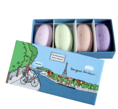Fragonard Set of Soaps Bonjour Bonheur Мило парфумоване індивідуальне 4 x 50 g
