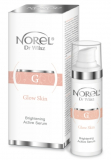 Norel Glow Skin Active Brightening Booster/Serum активний освітлюючий бустер с ультралегкої кремовой консистенцией для шкіри с пигментацией, «шкіри курильщика» з ефектом сяйва шкіри 30мл