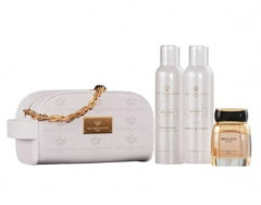 Gris Montaigne Pounch 3x1 Bellaya (Extrait De Parfum 80 ml/Shower mousee150ml/deoSpray150 ml/ pounch)