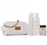 Gris Montaigne Pounch 3x1 Mya belle (Extrait De Parfum 80 ml/shower mousee150ml/deospray150 ml/ pounch)