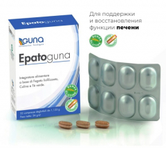 Guna Epatoguna Добавка для поддержки и Відновлення функции печени. 32 табл., 36 г.