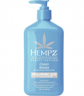 Hempz Молочко зволожуюче з гіалуроновою кислотою Оушен Бріз Ocean Breeze Herbal Body Moisturizer with Hyaluronic Acid