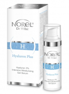 Norel Hyaluron 3% Gel Serum intensive moisturizing S MB інтенсивно зволожуюча гелева сиворотка для всіх типів шкіри 30 мл