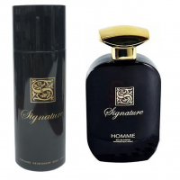 Signature Fragrances Signature Black set парфумована вода 100 мл + 200 ml парфумований Дезодорант Спрей 6291107921792