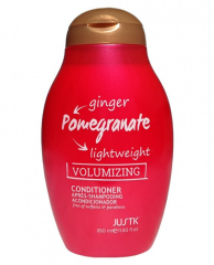 JustK Professional Кондиціонер для обєму тонкого і мякого волосся з екстрактом імбиру і гранату - Ginger & Pomegranate Volumizing Conditioner 350мл