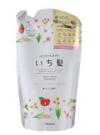 Kracie KR 72175 Шампунь для волосся Ichikami ж Розгладжуючий для пошкодженого волосся 340 мл змінна упаковка