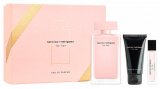 Narciso Rodriguez FOR HER set (парфумована вода 100 мл + парфумована вода 10 ml + 50 мл лосьйон для тіла)