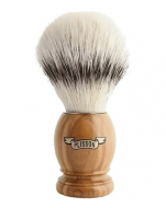 Plisson Shaving Brush - Olive (wood white fiber)