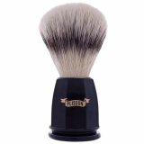 Plisson Shaving Brush - Plisson (black faceted white fiber tuft)