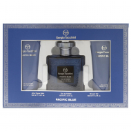 Sergio Tacchini Pacific Blue set (туалетна вода 100 мл + 100 лосьйон після гоління+100 гель для душу)