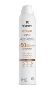 SeSderma REPASKIN прозорий сонцезахисний спрей для тіла SPF 50+ 200мл