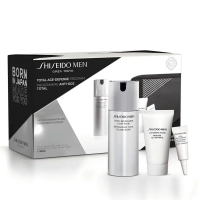 Shiseido men set (total revtalizer Fluid 80 ml+cleansing foam 30 ml + Treatment eye 3 ml)