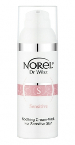Norel Soothing Cream-mask for sensitive skin крем-маска без ароматизаторів для чутливої шкіри, схильної до подразнень і алергії 50 мл