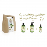 Dott. Solari Набір Take AWay на основі коноплі та ожини (Шампунь для волосся 300 мл. Shampoo dolce 300 ml + Пом'якшуючий крем для волосся 300 мл. Crema dolce + Масло для волосся 100 мл. Olio dolce