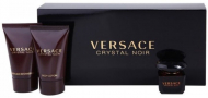 Versace Crystal Noir set (туалетна вода 5 ml + 25 ml гель для душу + 25 ml лосьйон для тіла)