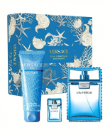 Versace EAU FRAICHE set (туалетна вода 100 ml + туалетна вода 5 ml mini + 150 ml гель для душу)