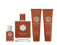 Vince Camuto TERRA set Парфумерний набір для чоловіків (туалетна Вода 100 мл + туалетна Вода 15 ml + 90 ml Бальзам після гоління + 90 ml Гель для душу)
