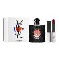 Yves Saint Laurent Black Opium set (парфумована вода 50 мл + помада для губ Rouge Pur Couture sheer Matte 107, 2 г)