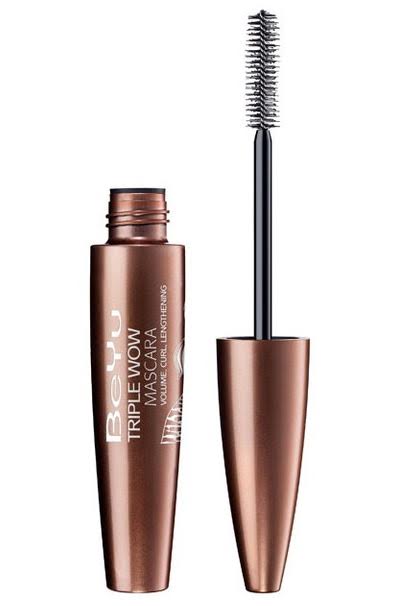 Тушь для ресниц BeYu Triple Wow Volume, Curl & Lengthening Mascara, придающая объем, длину и изгиб, в оттенке:
